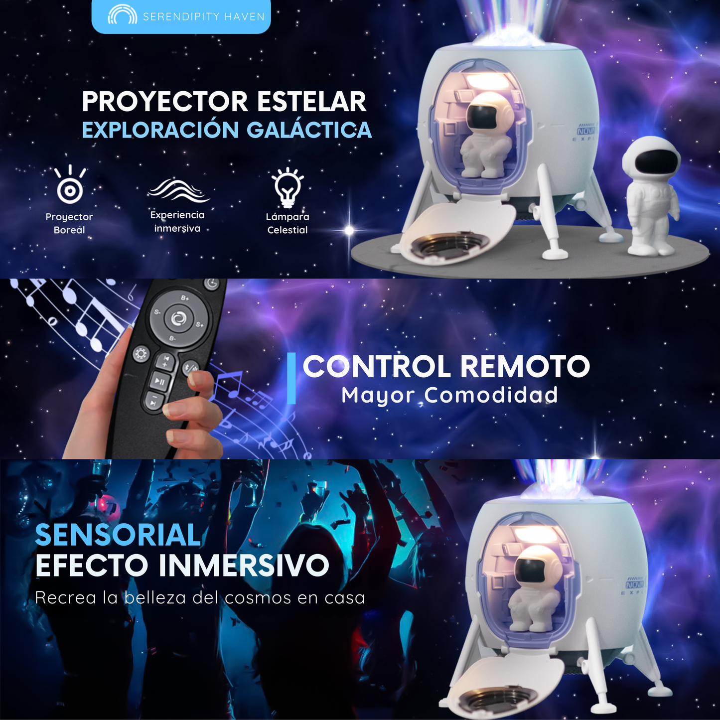 Proyector Estelar – Exploración Galáctica